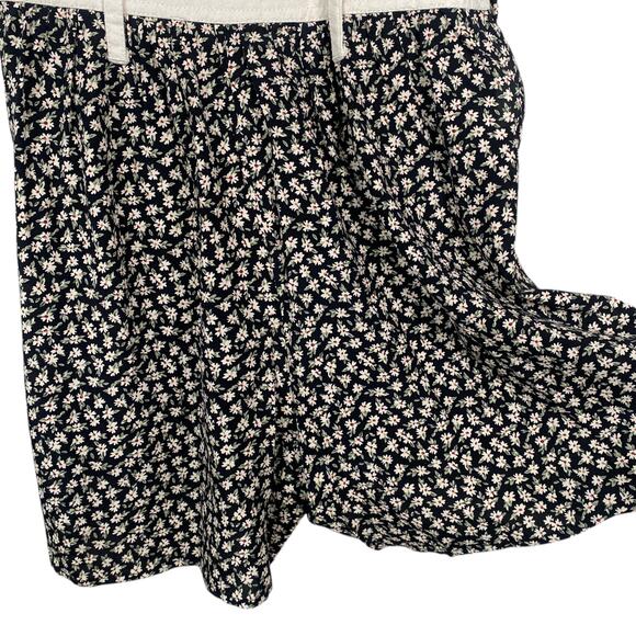 Vtg Jeans by Express 90s Floral Cottagecore Overall Romper Playsuit SZ S - Picture 5 of 7